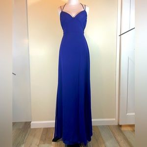 BCBGMAXAZRIA Royal Blue Silk Gown - Excellent condition, size 4